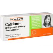 Calcium-ratiopharm 500 mg Kautabletten