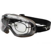 Schutzbrille grau/klar AntiBeschlag+ u. AntiKratz+