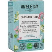 WELEDA Feste Duschpflege Geranium + Litsea Cubeba