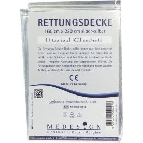 Rettungsdecke Silber Silber 220x160mm günstig im Preisvergleich