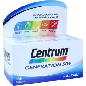 Centrum Generation 50+ A-Zink + FloraGlo Lutein günstig im Preisvergleich