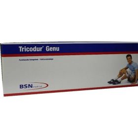 Tricodur Genu Bandage weiß-blau Gr. L günstig im Preisvergleich
