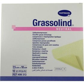 Grassolind Salbenkompressen steril 7.5x10cm günstig im Preisvergleich
