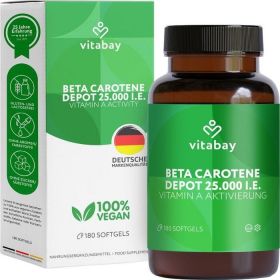 Beta Carotin 25000 IE Provitamin A Depot vegan günstig im Preisvergleich