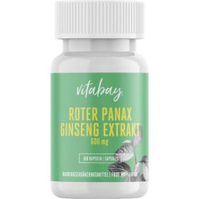 Roter Panax Ginseng Extrakt 600 mg vegan günstig im Preisvergleich