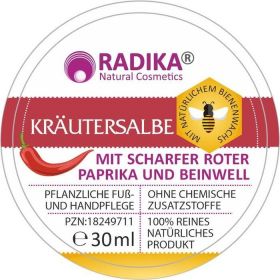 KRÄUTERSALBE MIT SCHAR. ROTER PAPRIKA UND BEIN. günstig im Preisvergleich