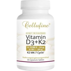 Cellufine Vit D3 10.000IE+Natto K2 MK-7Cyclo 200ug günstig im Preisvergleich