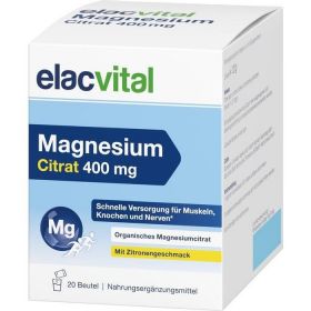 elacvital Magnesium Citrat 400 mg günstig im Preisvergleich